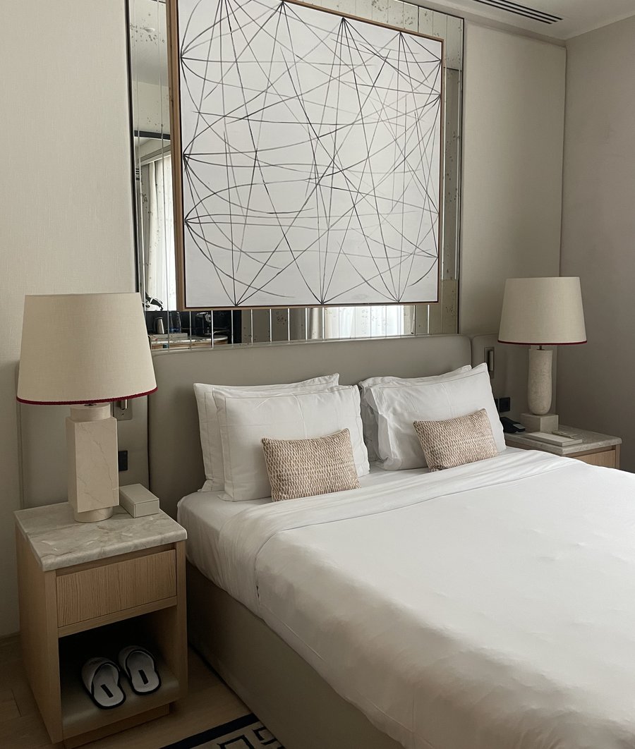Neutral bedroom prepared for sale through professional home staging
